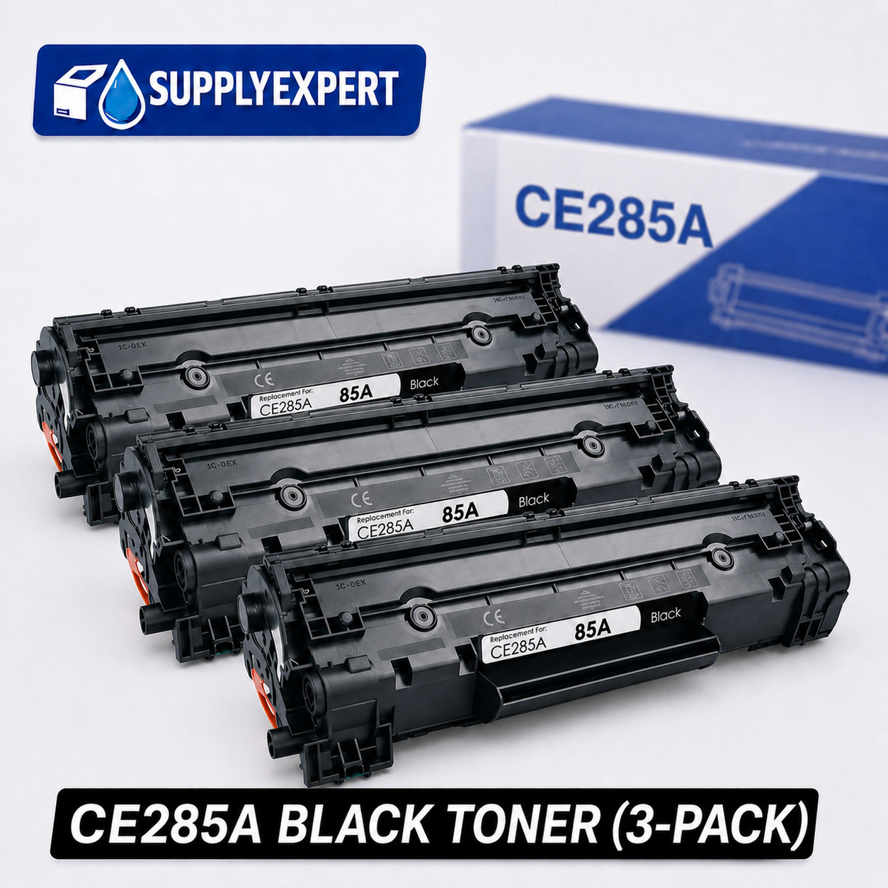 3X CE285A 85A BLACK Toner Cartridge for HP LaserJet P1100 P1102 M1137 M1138