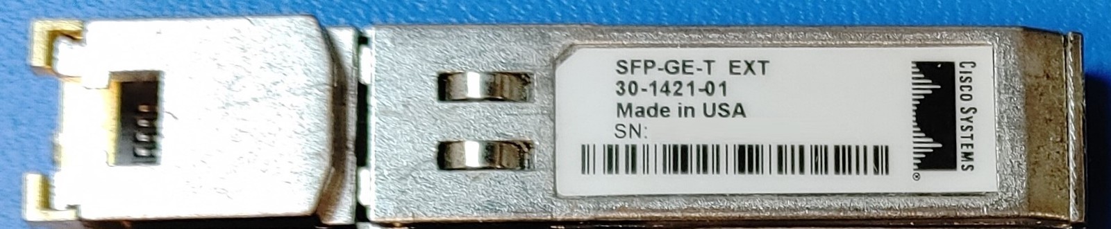 lot of 7 Cisco 30-1421-01 SFP-GE-T EXT 1000BASE-T RJ45 Copper SFP Transceiver