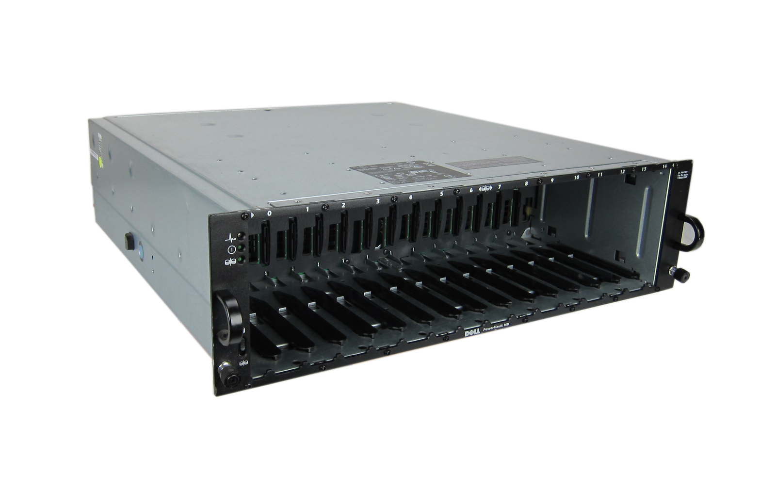Dell PowerVault MD3000 Enclosure - 2x Single Port SAS Controller 2x 488W PSU