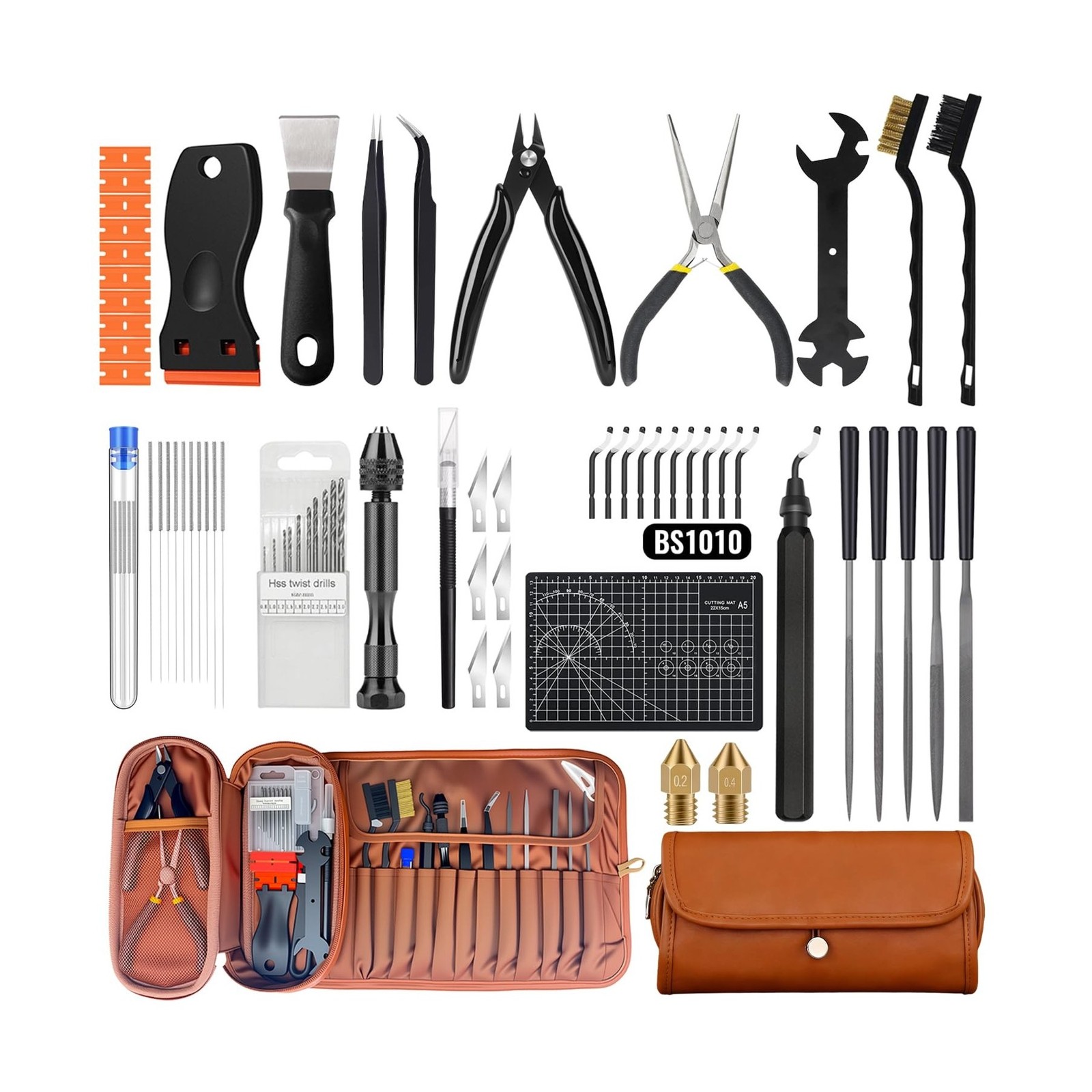 66Pcs 3D Printer Tools Kit with Storage Case, All-in-One Accessories for FDM/...