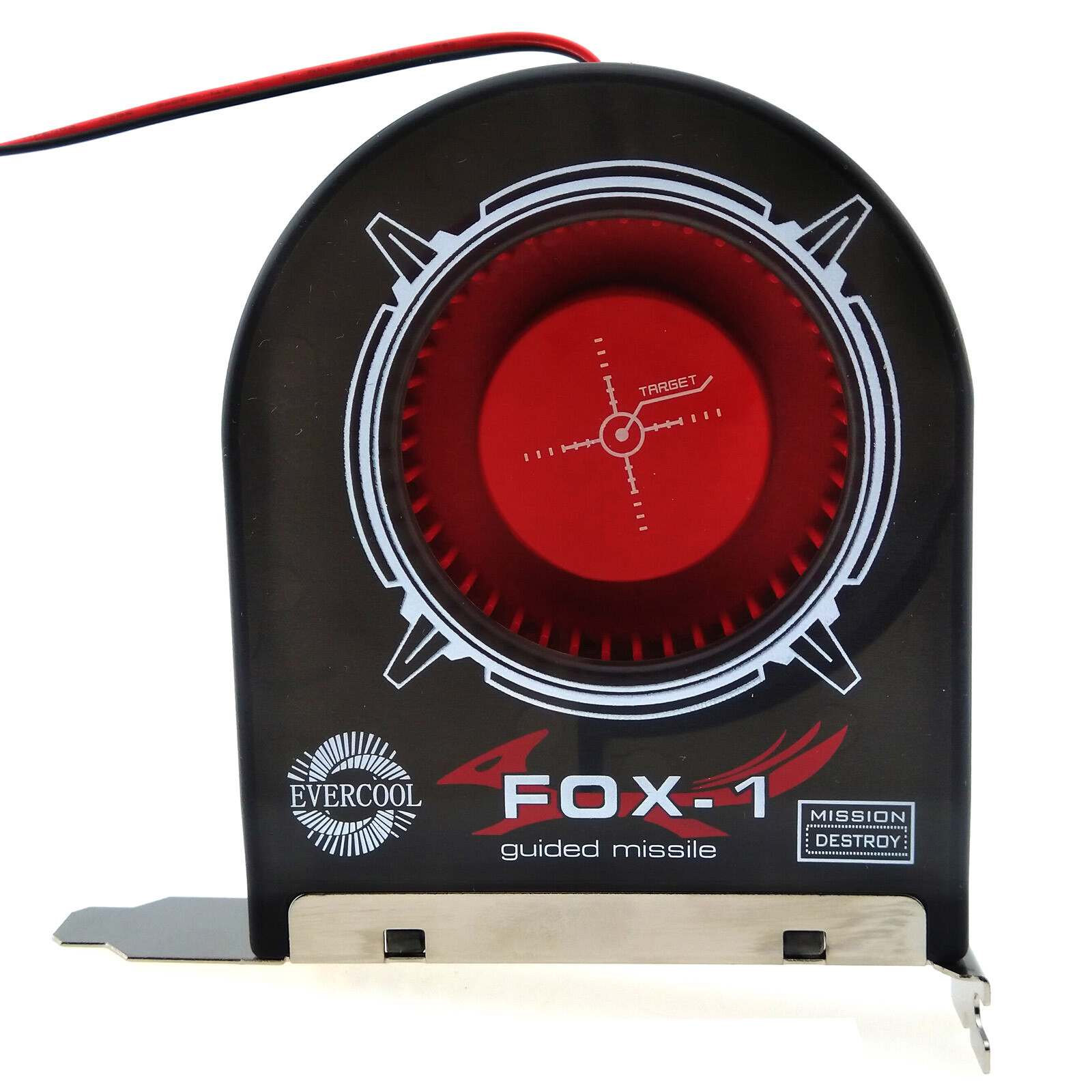 1x 12V 2200rpm 42CFM PCI Slot Fan PC System Heat Air Exhaust Cooling 4-pin Power