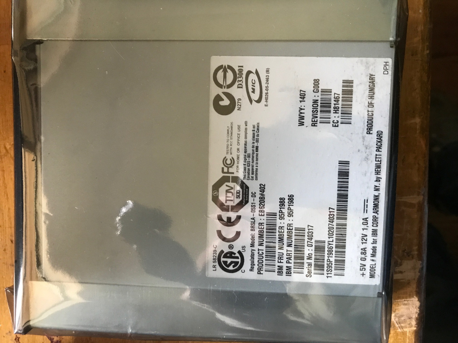 IBM 36/72GB 4mm Tape Drive P/N 95P1988 95P1986 18p8779 DDS5 DAT72 DDS-5