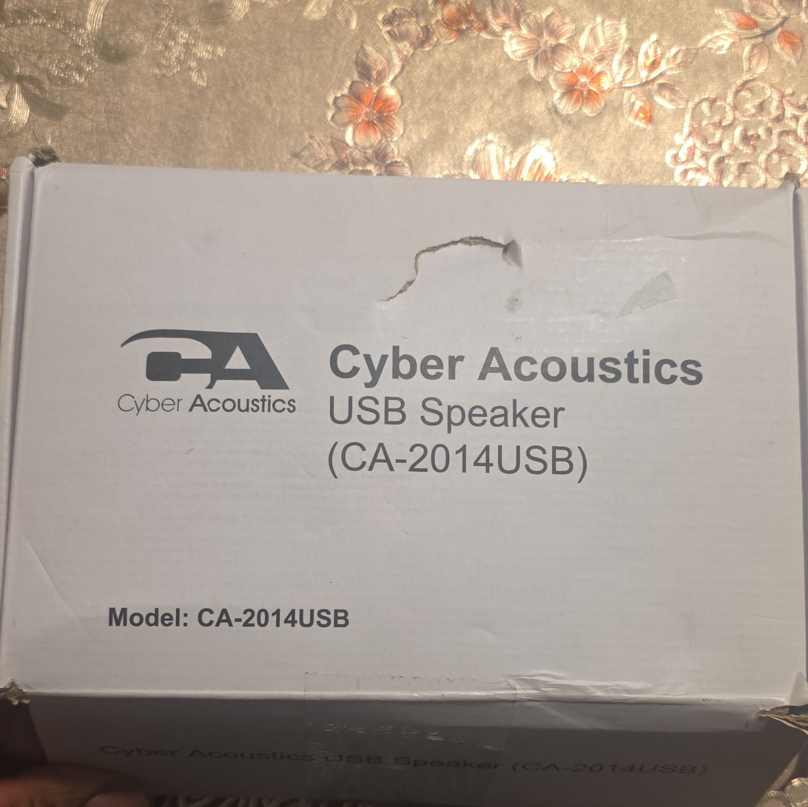 Cyber Acoustics CA-2014USB 2.0 USB Speakers 3.5mm Volume/Mute Black