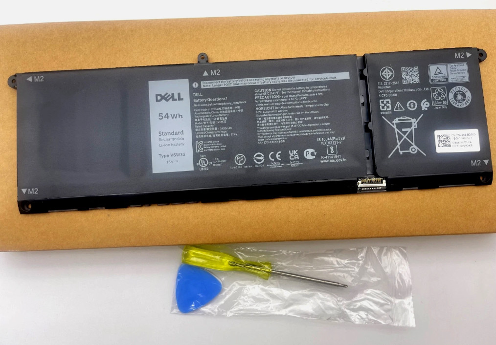 Genuine V6W33 Battery for Dell Inspiron14 7425 2-in-1 7415 13 5320 15 3520 WV3K8