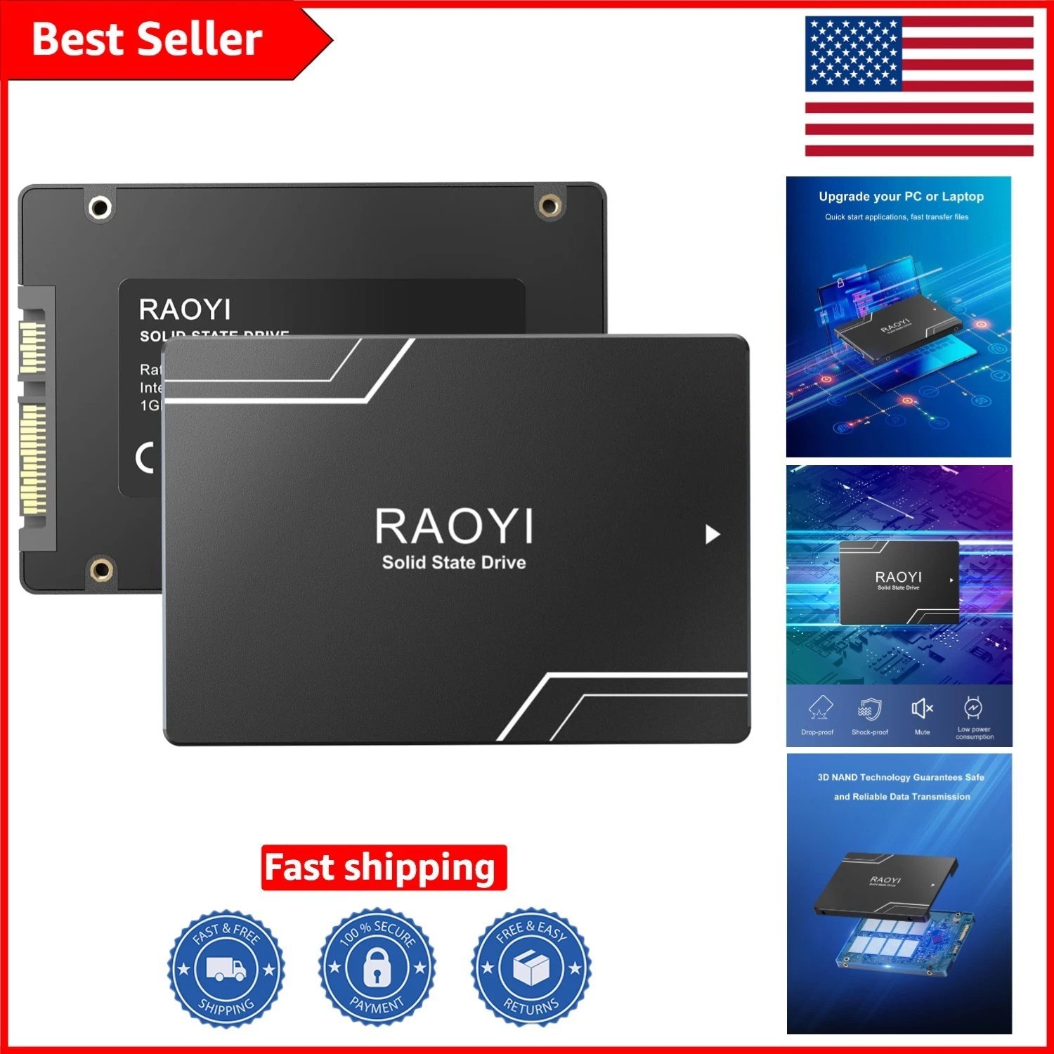 Reliable 128GB Internal SSD: SATA III 450MB/s for Enhanced Gaming & Performance
