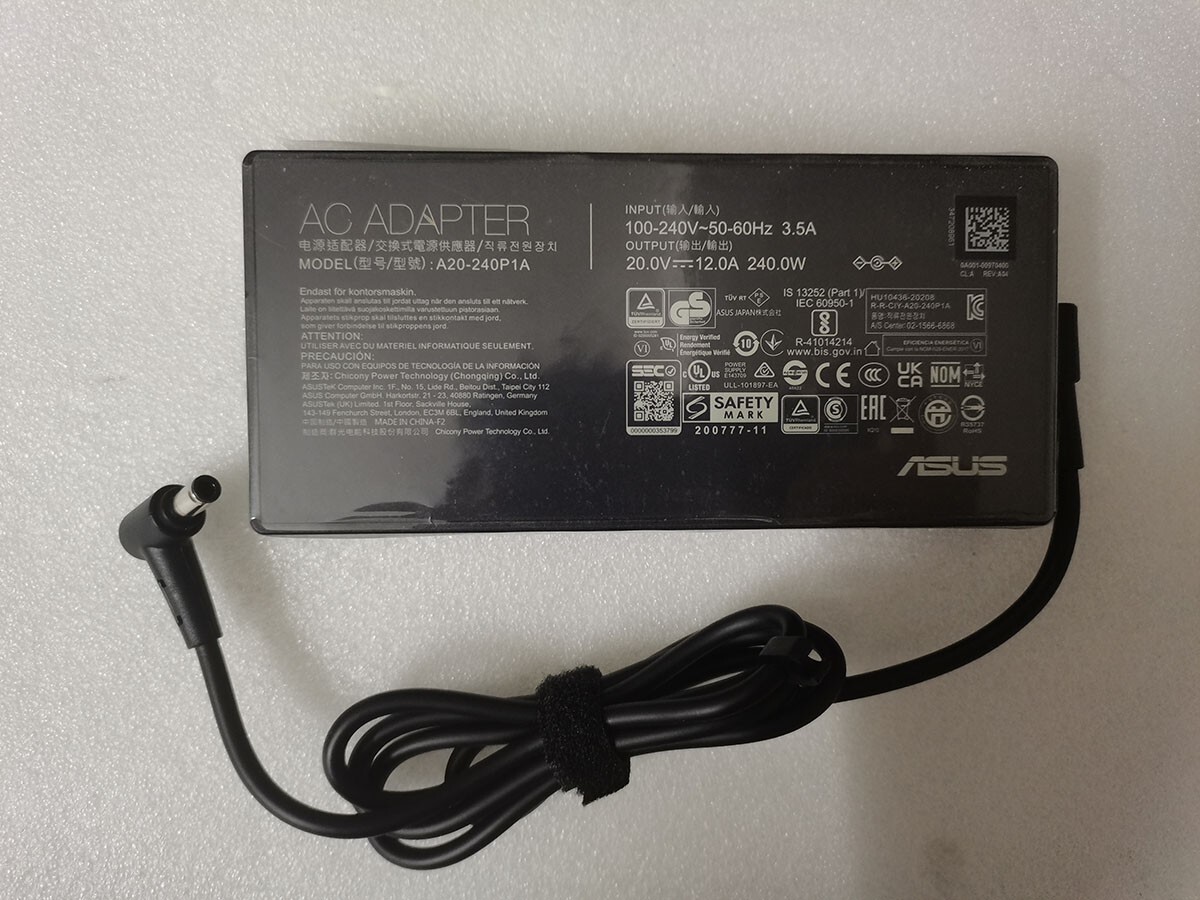 A20-240P1A 6.0mm 240W For ASUS TUF Gaming A15(2023) FA507XU 20V 12A NEW Original