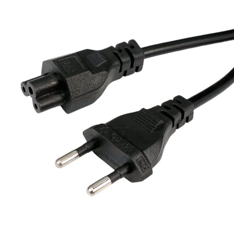 EU Euro IEC C5 Cloverleaf Power Cable 1.2m Laptop AC Adapter Cord