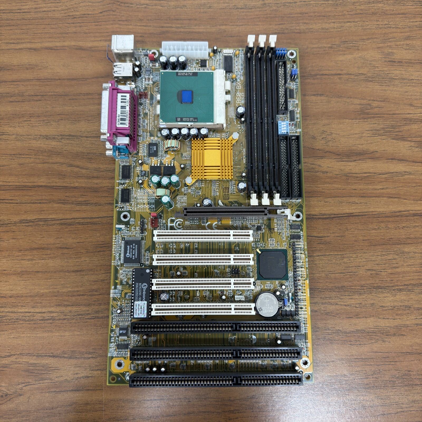 DFI ITOX GCB60-BX Rev C1 Motherboard Socket 370 3x ISA 4x PCI Intel 440BX TESTED