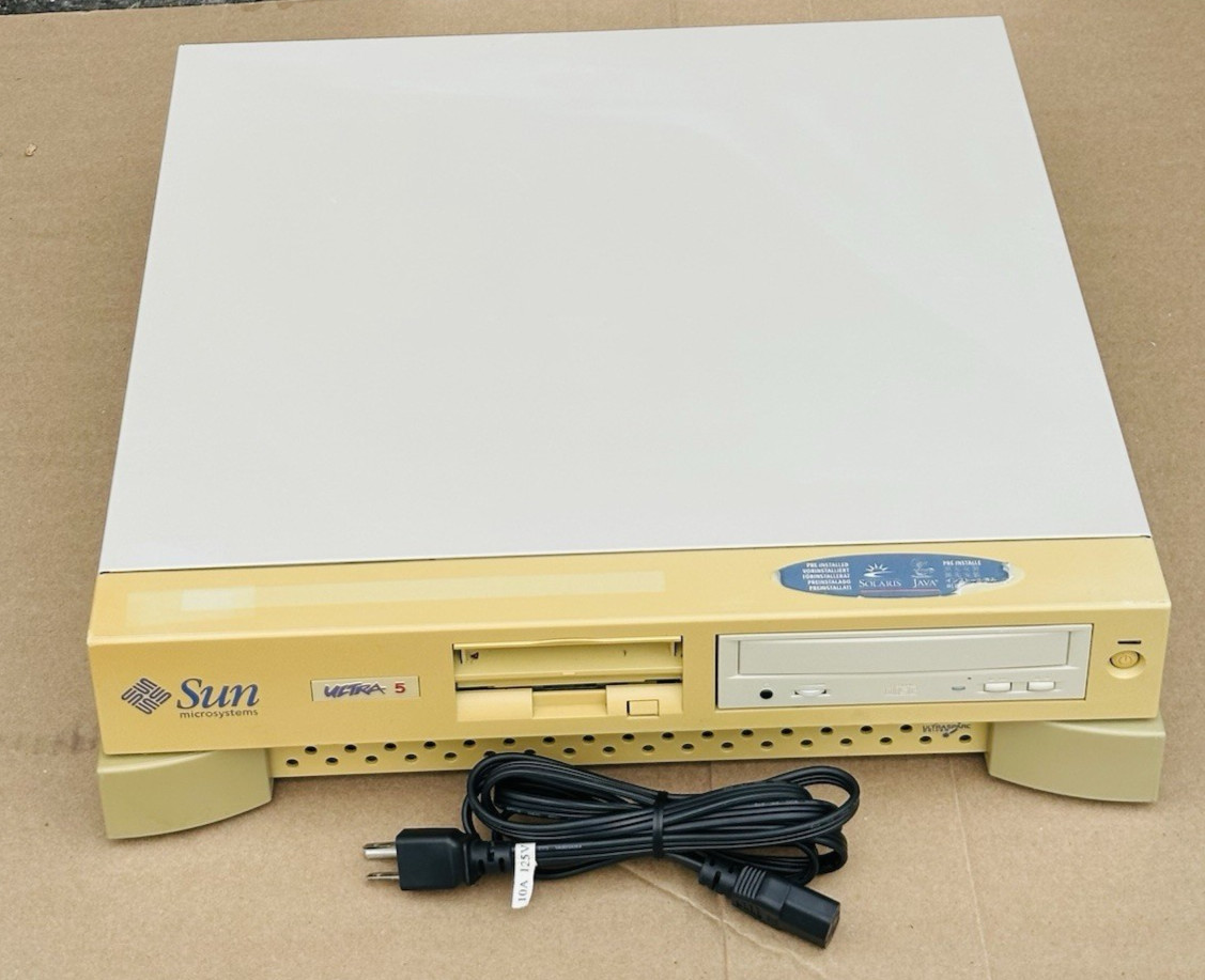 Sun Ultra 5 Workstation, 400MHz, 512MB, CD,  SunFast Ethernet X1033A (NO HDD)
