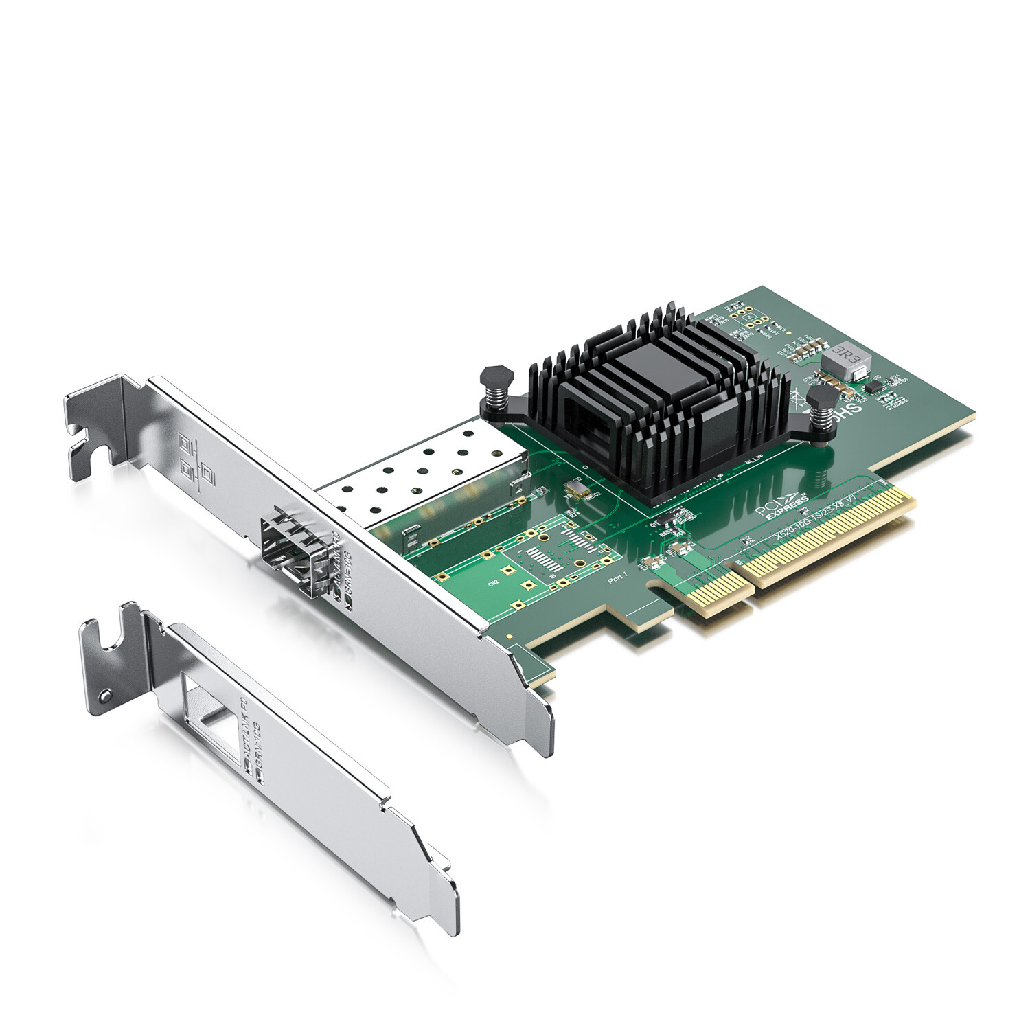 For Intel X520-DA1 w/ 82599EN Controller 10Gb SFP+ to PCIe x8 Network Card