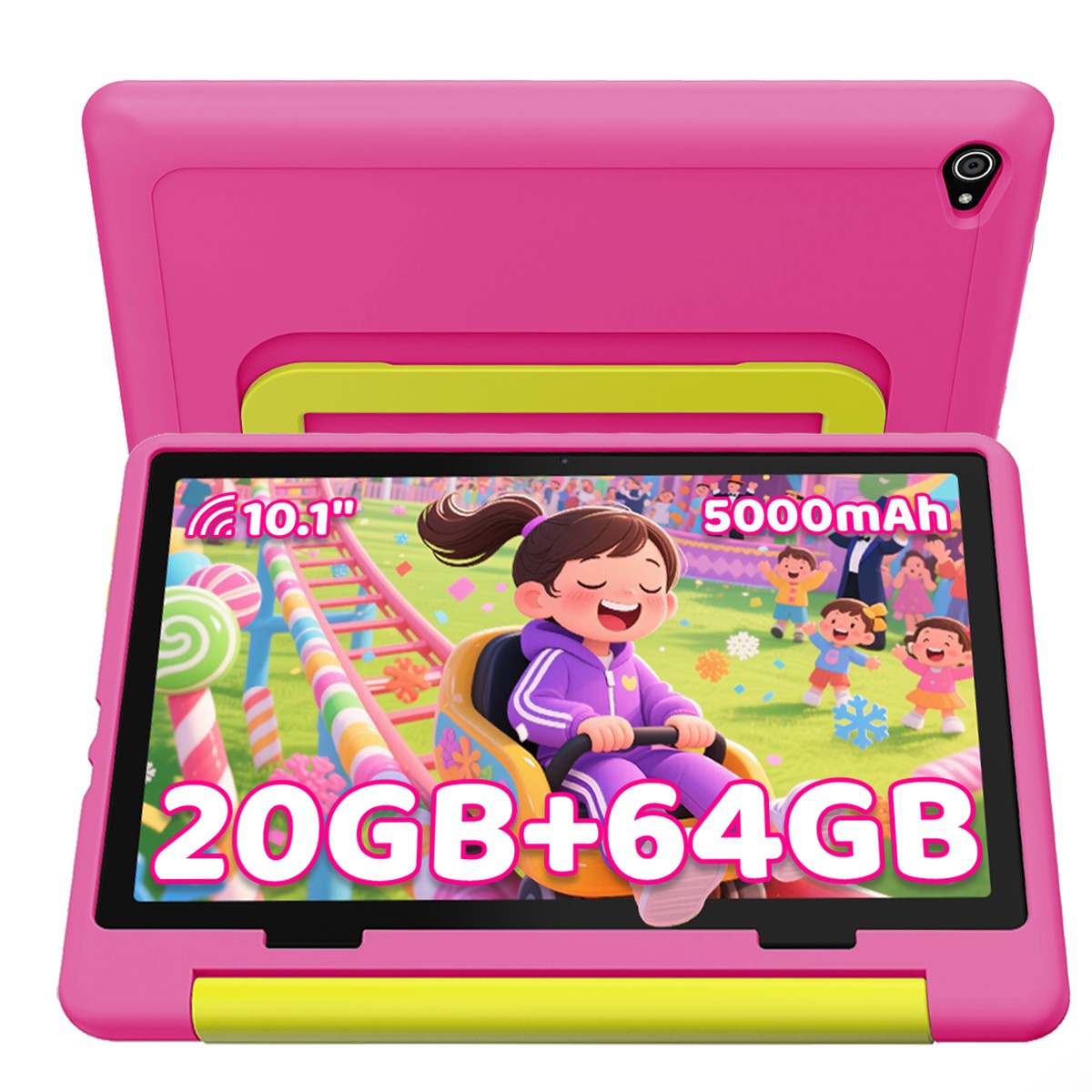 AEEZO Kids Tablet 10" Android 15, 20GB+64GB+1TB TF, Touchscreen with Free Stylus