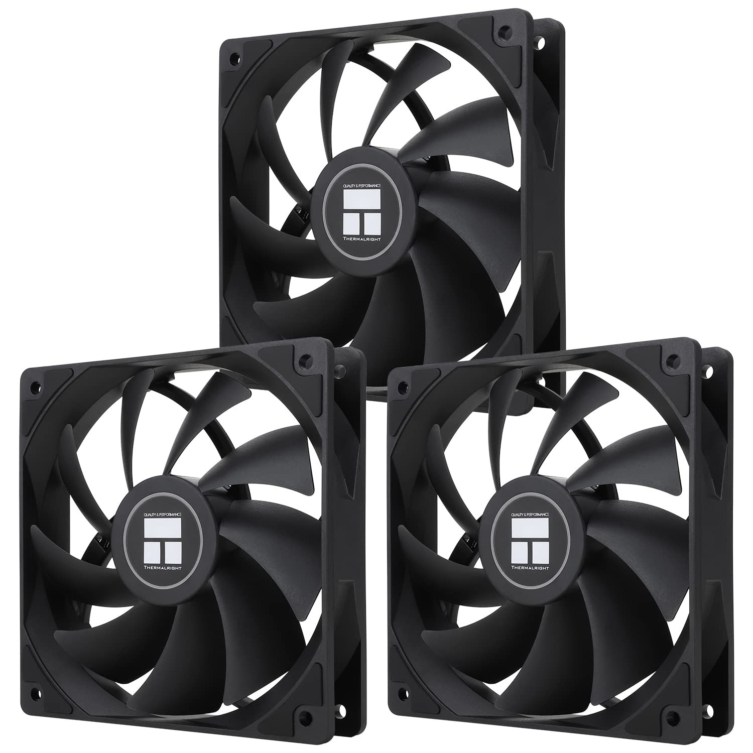 TL-C12C X3 CPU Fan 120Mm Case Cooler Fan, 4Pin PWM Silent Computer