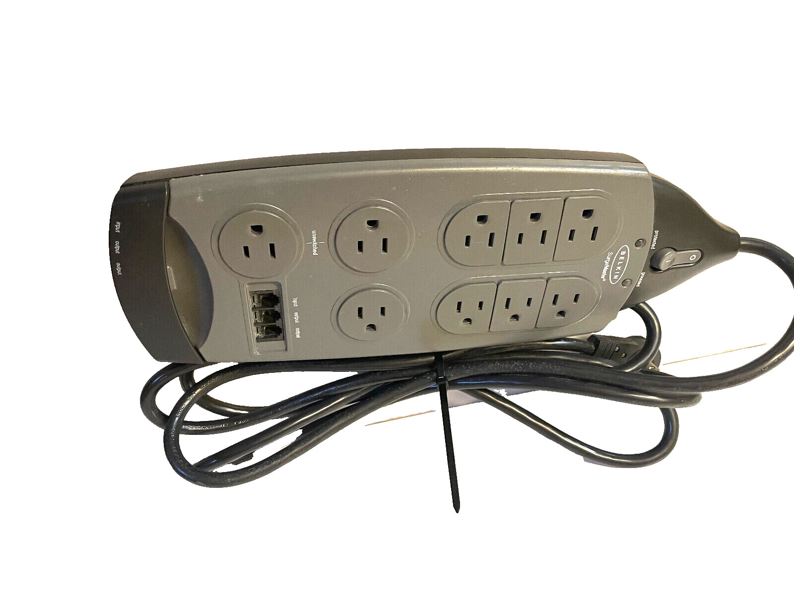 Belkin SurgeMaster F9G930-10-GRY surge protector 9 outlets Phone, DSL, Cable Mod