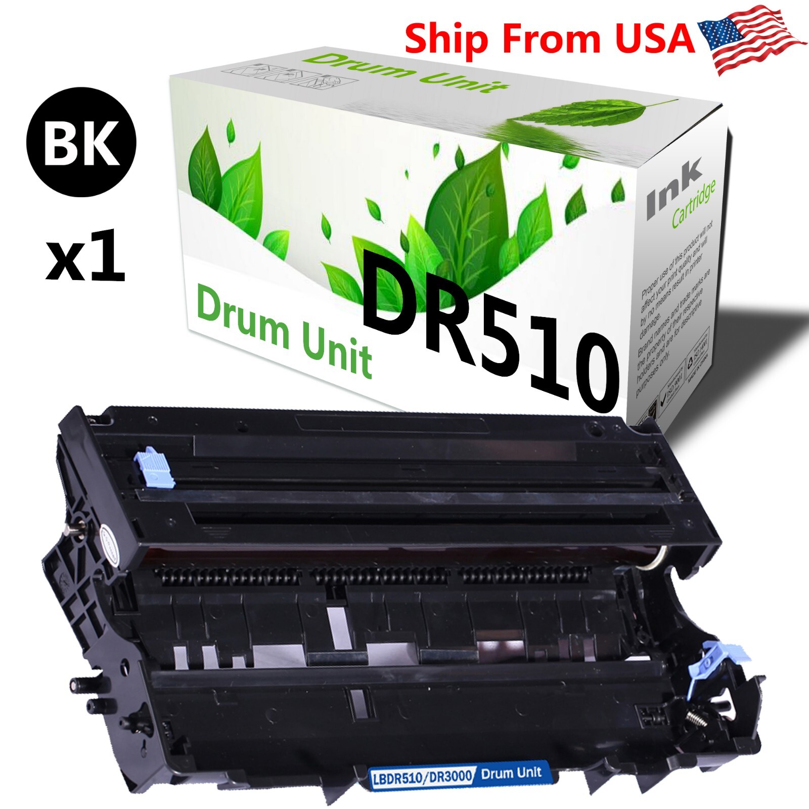 1-Pack Compatible DR 510 Drum Unit Work With MFC-8820D Printer