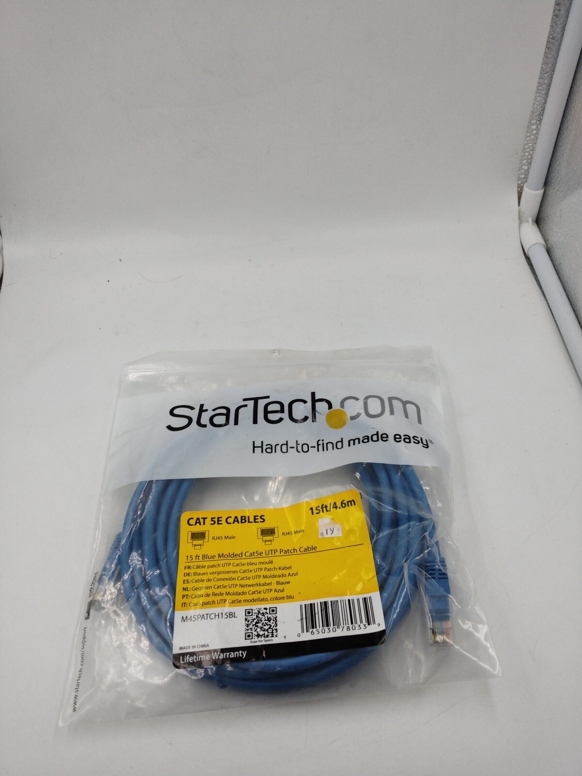 Cat 5E 15ft/4.6M Blue Cable