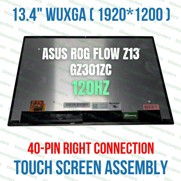 ASUS ROG FLOW Z13 GZ301ZE LCD Touch Screen Bezel 90NR07X1-R20011 1920x1200
