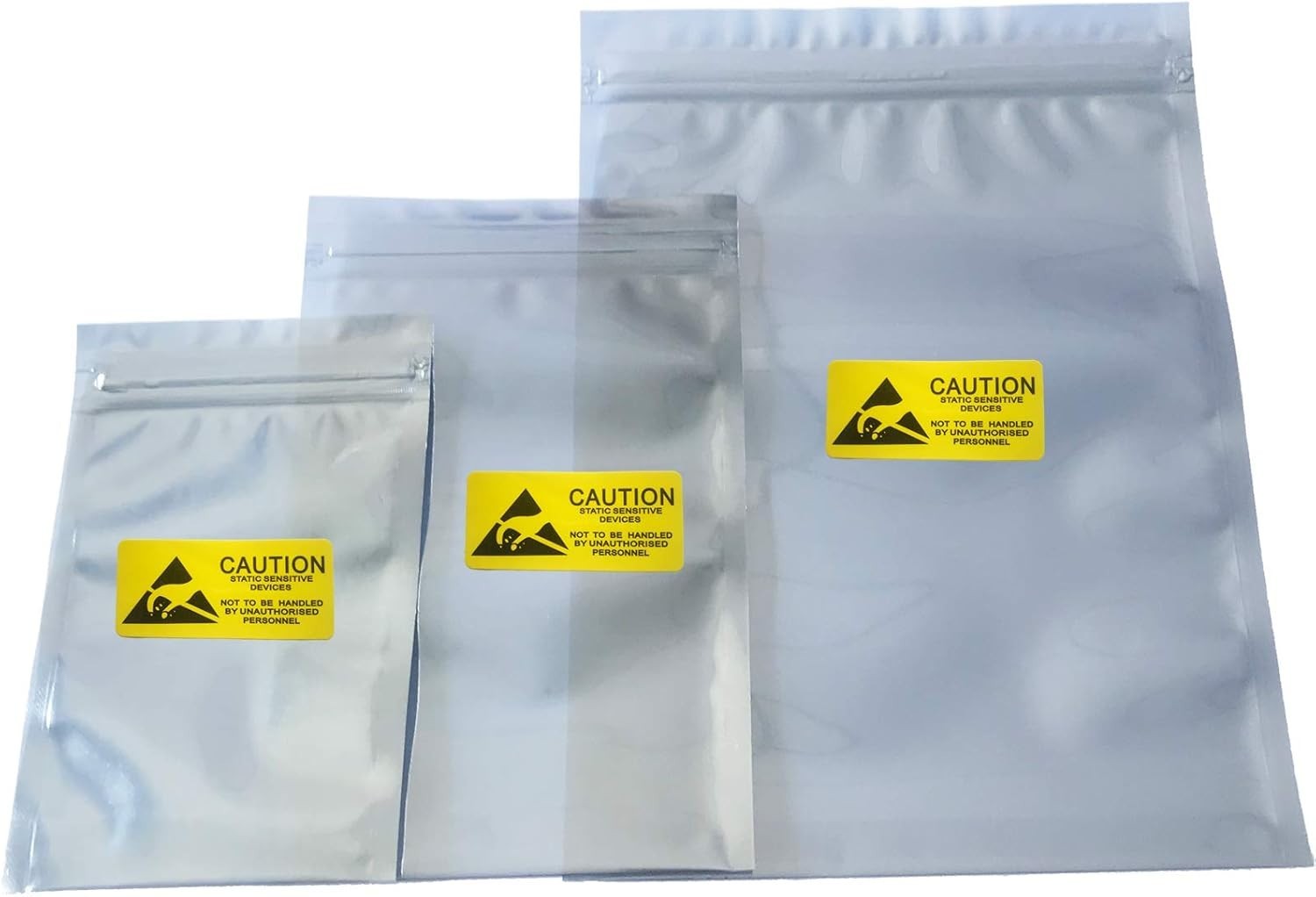 Anti Static BagsESD Bags100pcs Mixed Sizes Antistatic Resealable Bags for 3.5