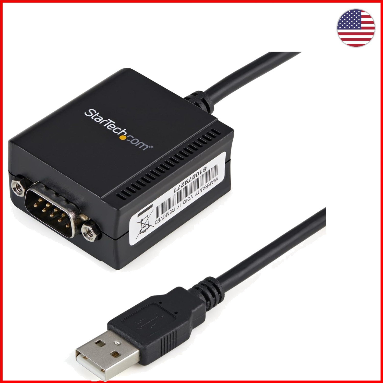 Versatile 1-Port USB to Serial RS232 Adapter - Compatible with Multiple OS