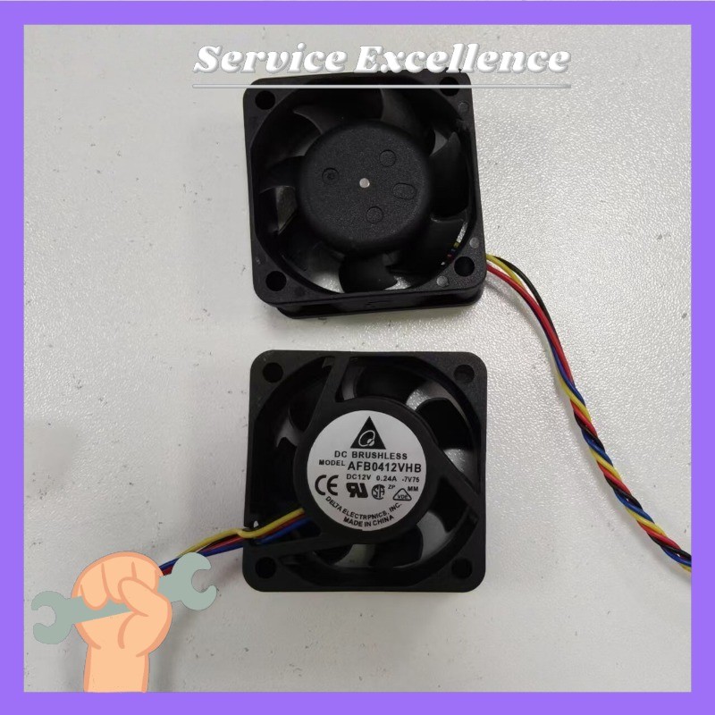 1X Delta AFB0412VHB 12V 0.24A 4Pin 40x40x15mm High Speed Ball Bearing Case Fan#