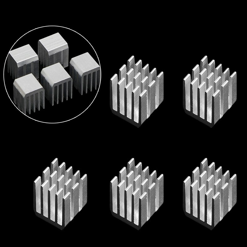 10pcs x aluminum cooling 9x9x12MM chipset Radiator RAM heatsink Cooler Heat Sink