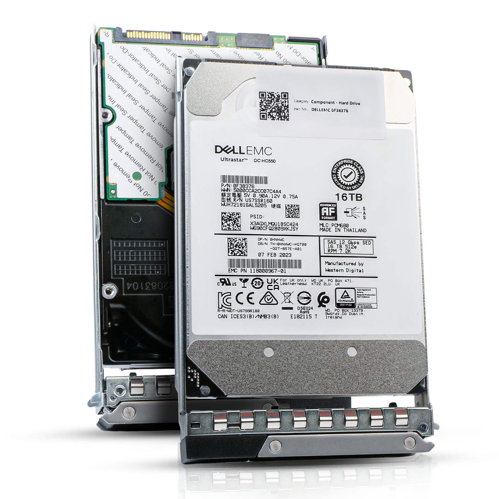 Dell 16TB 7.2K RPM SAS 12Gb/s 512e 3.5" Enterprise PowerEdge HDD G16 8MG73
