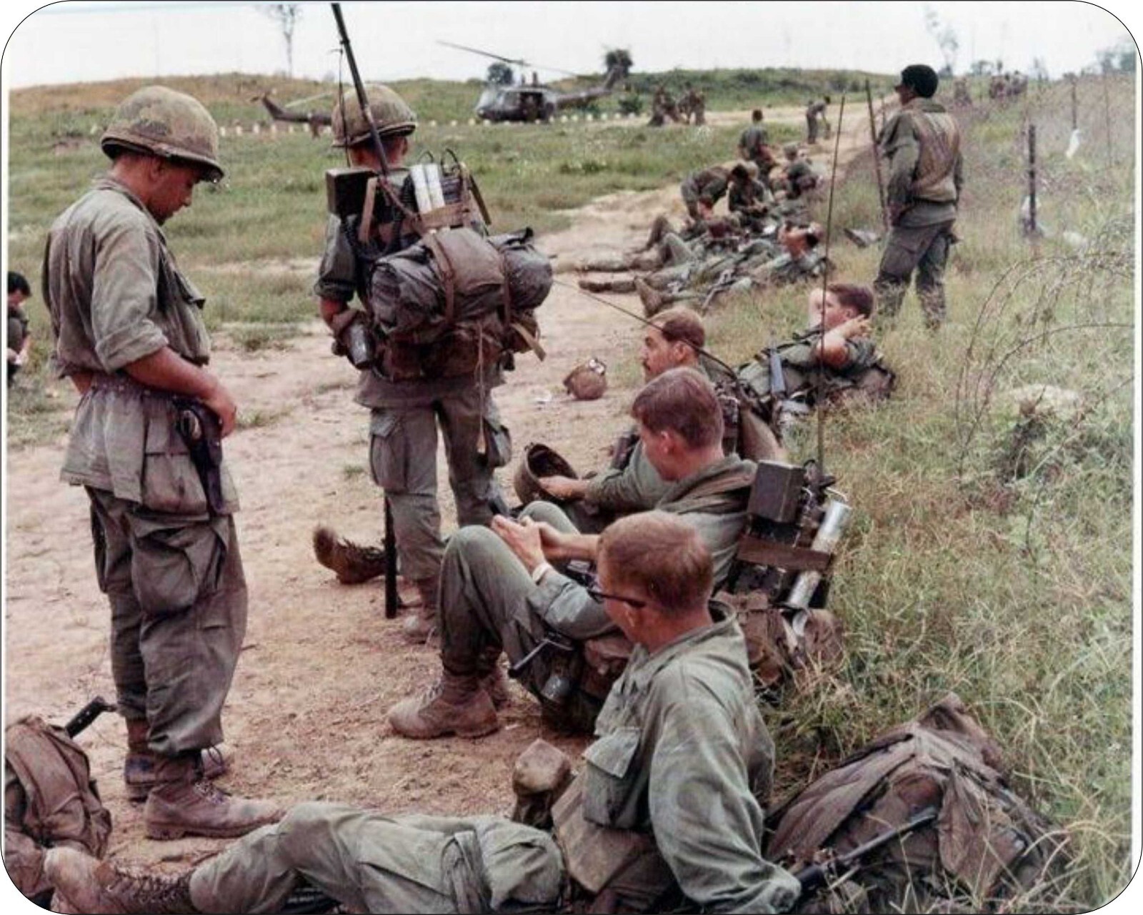 Vietnam War Rare Photo  art Mousepad  Mouse Pad Brave and patriotic Men