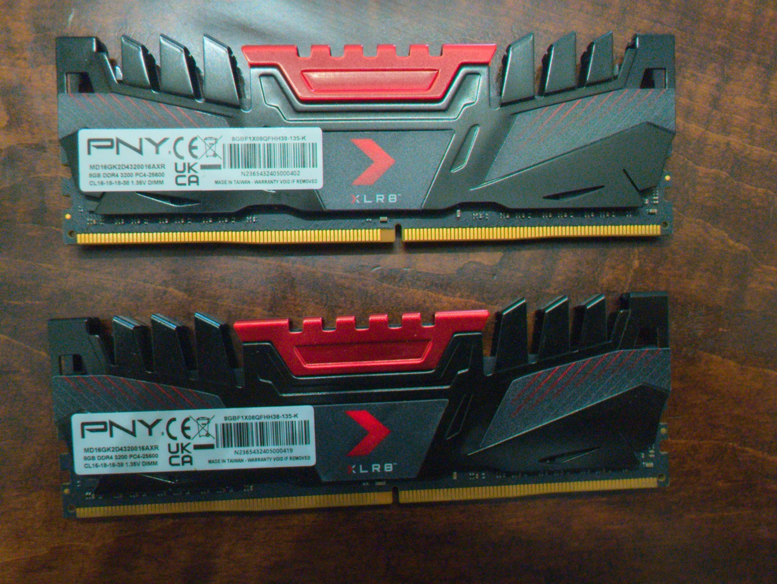 PNY XLR8 Desktop Memory Kit 16GB DDR4 3200MHz 2x8GB