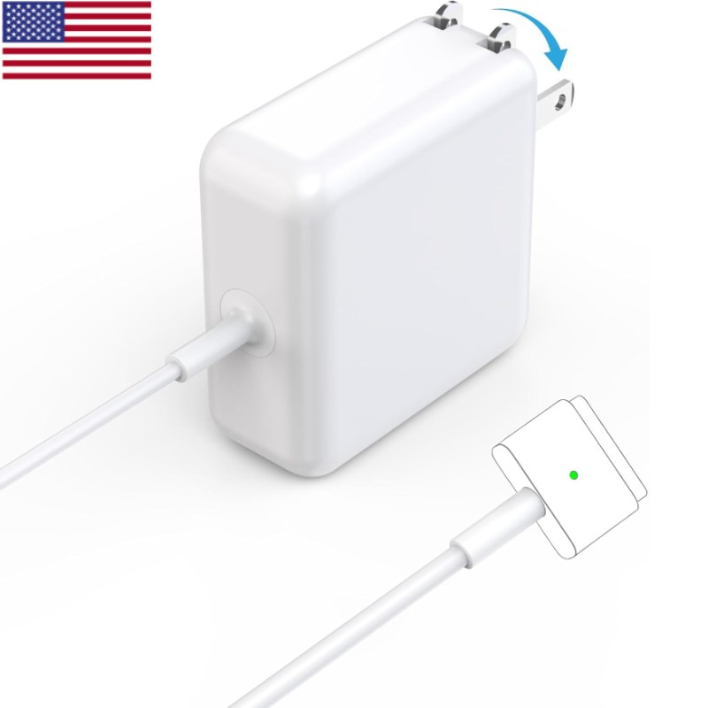 Mac Book Air Charger 45W Power Adapter Magnetic Mag2 45W T-Tip 2012 2013 13-Inch