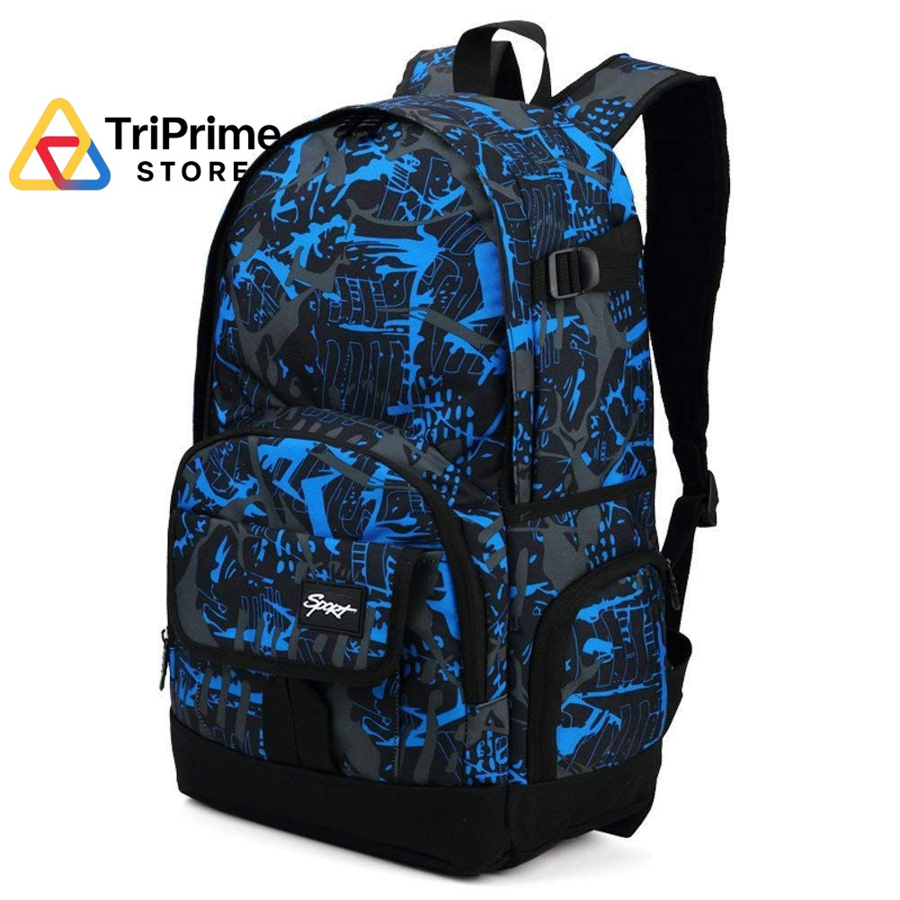 rickyh style School Backpack Travel Bag for Men & One Size, 04graffiti Blue