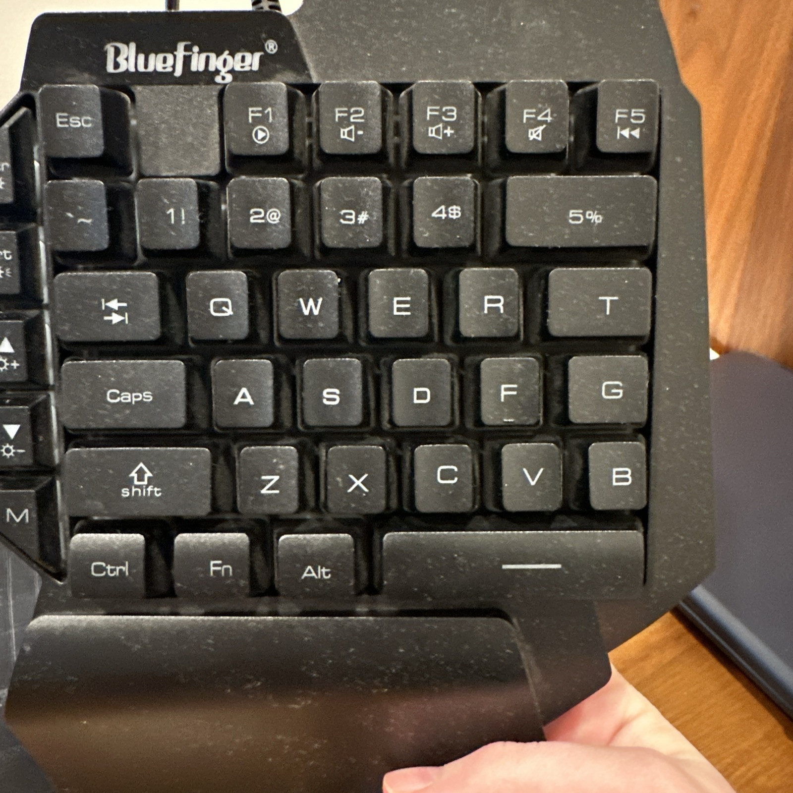 BlueFinger USB RGB One Hand Mechanical Gaming Keyboard