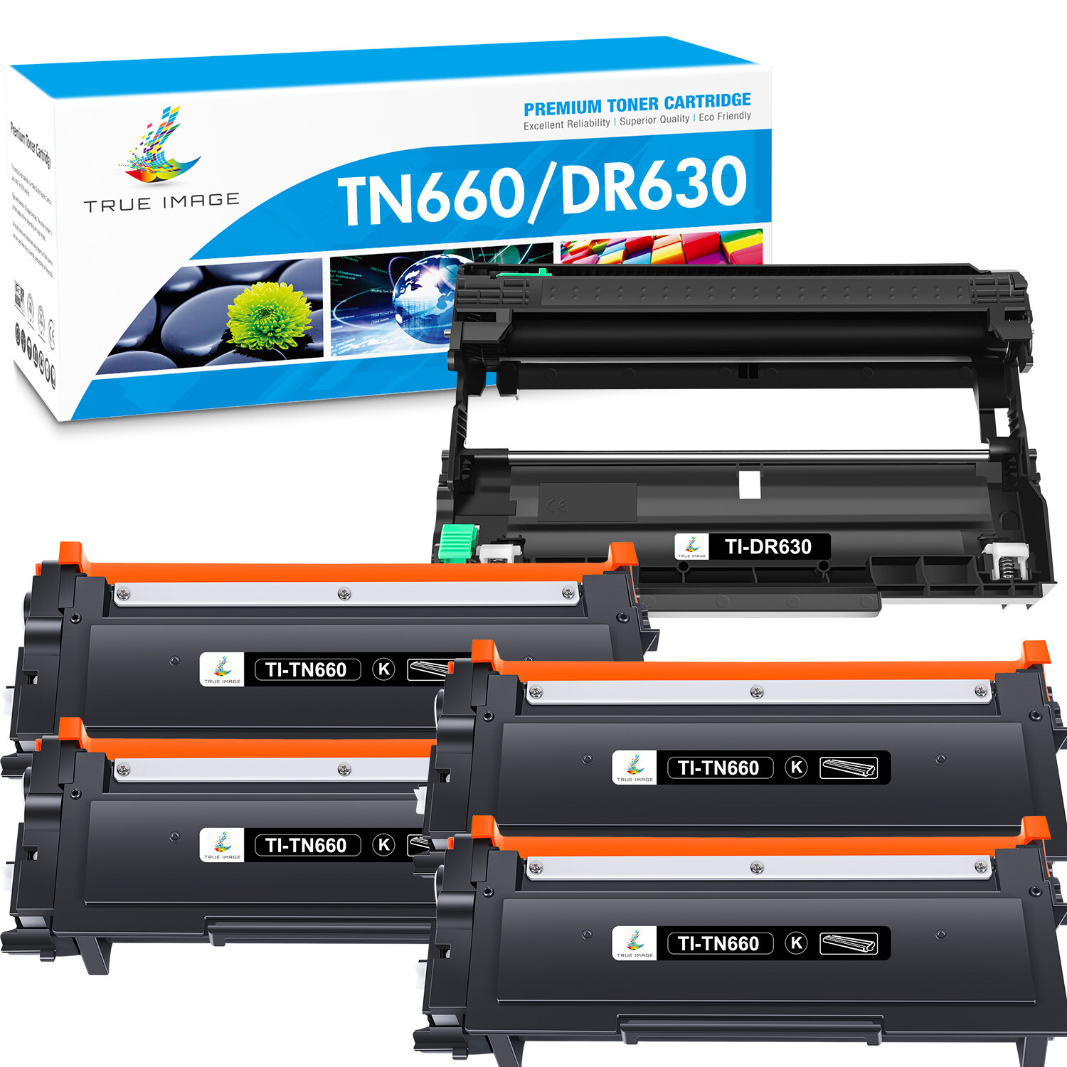 DR630 Drum TN660 Toner For Brother TN-630 MFC-L2700DW DCP-L2540DW HL-L2300D LOT