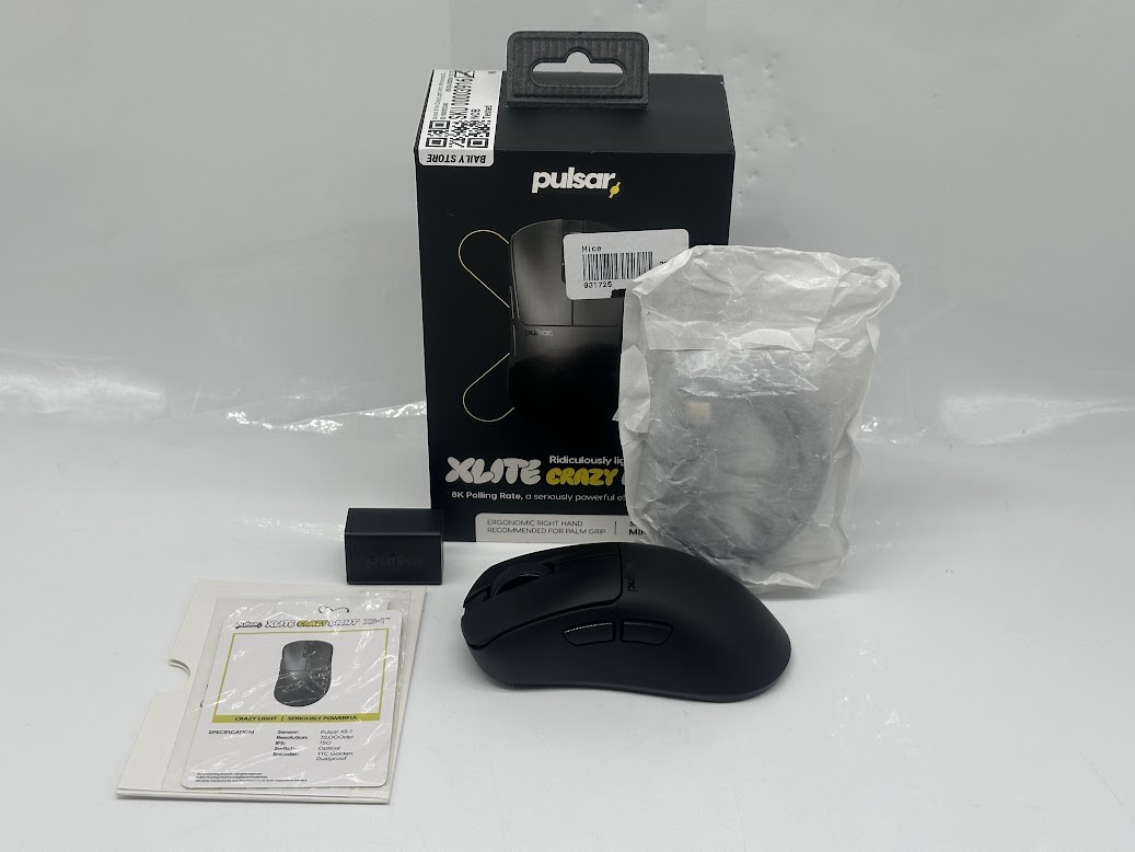 pulsar Xlite CrazyLight Mini Wireless Gaming Mouse - Jet Black