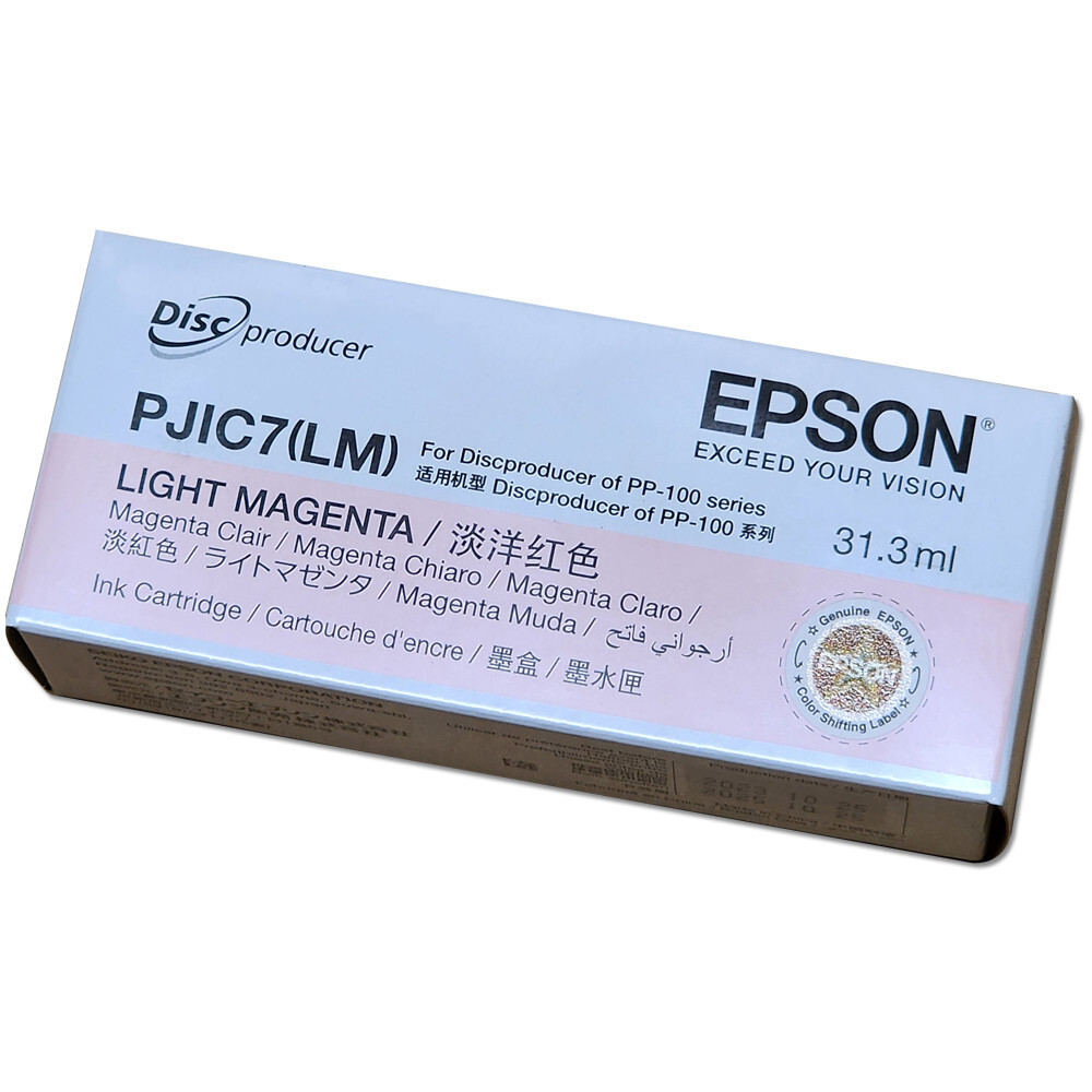 Epson PJIC7(LM) Discproducer PP-100/PP-50 LIGHT MAGENTA Ink Cartridge C13S020690