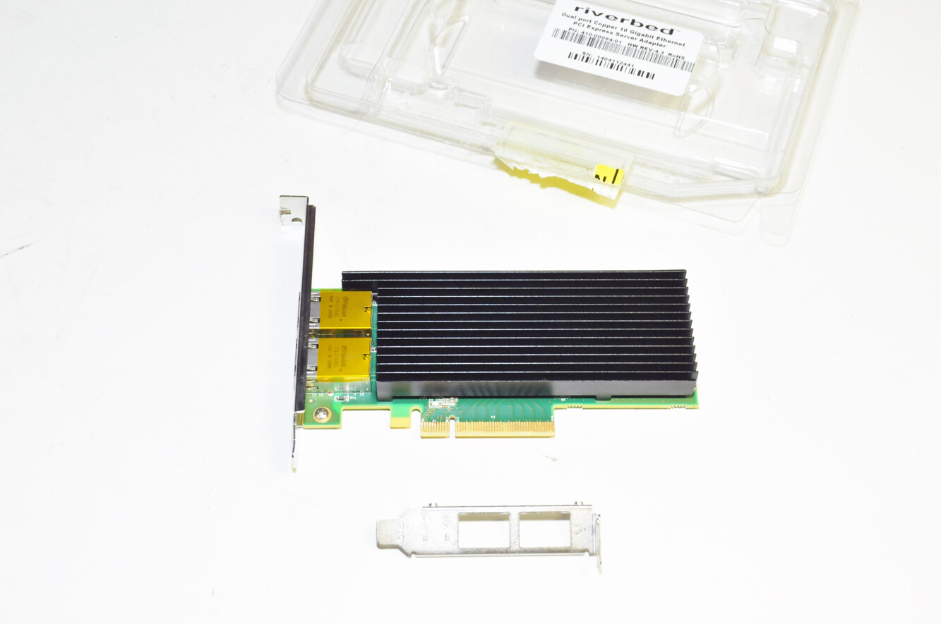 Riverbed NIC-1-010G-2TX Two-port 10gb Copper Ethernet Adapter 410-00094-01
