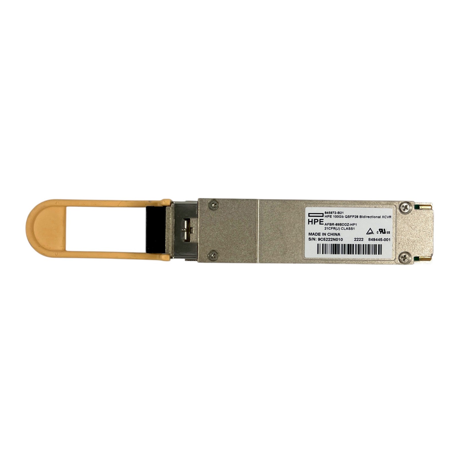 HPE 100Gb QSFP28 BiDi Bidirectional Transceiver LC 845972-B21