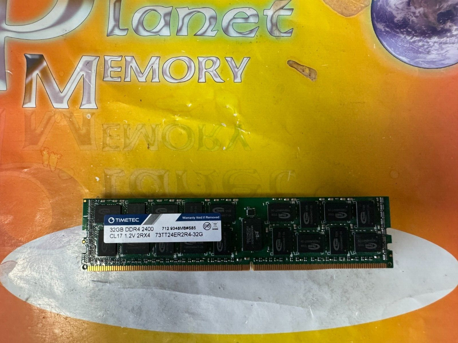 Lot of 32GB (1x32GB) PC4-19200T 2Rx4 RDIMM 2400MHZ DDR4 SERVER 73TT24ER2R4-32G