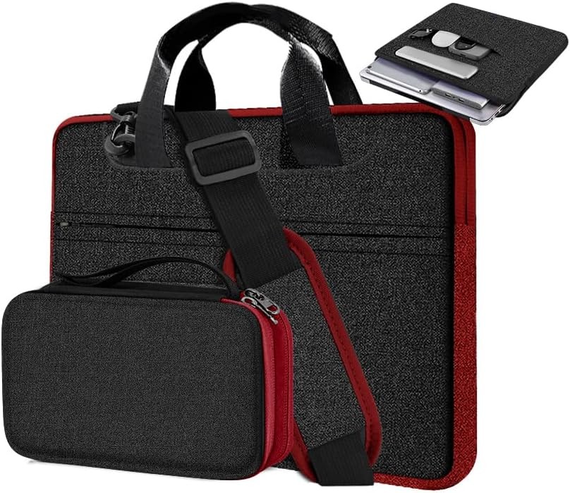 Laptop Case 15.6 Inch Briefcase with Detachable Belt Bag for MacBook Pro 15-16 I