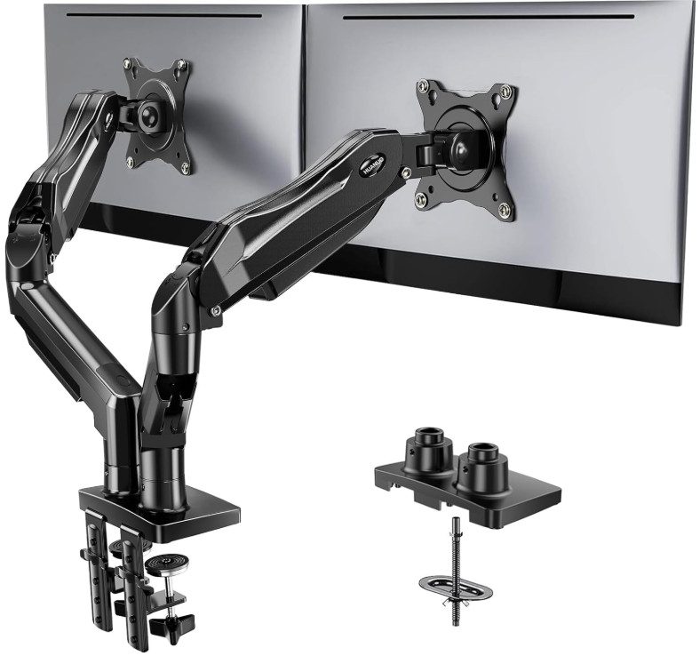 Soporte Doble Ajustable para Monitores de 13–32 Pulgadas con Brazos VESA, Nuevo