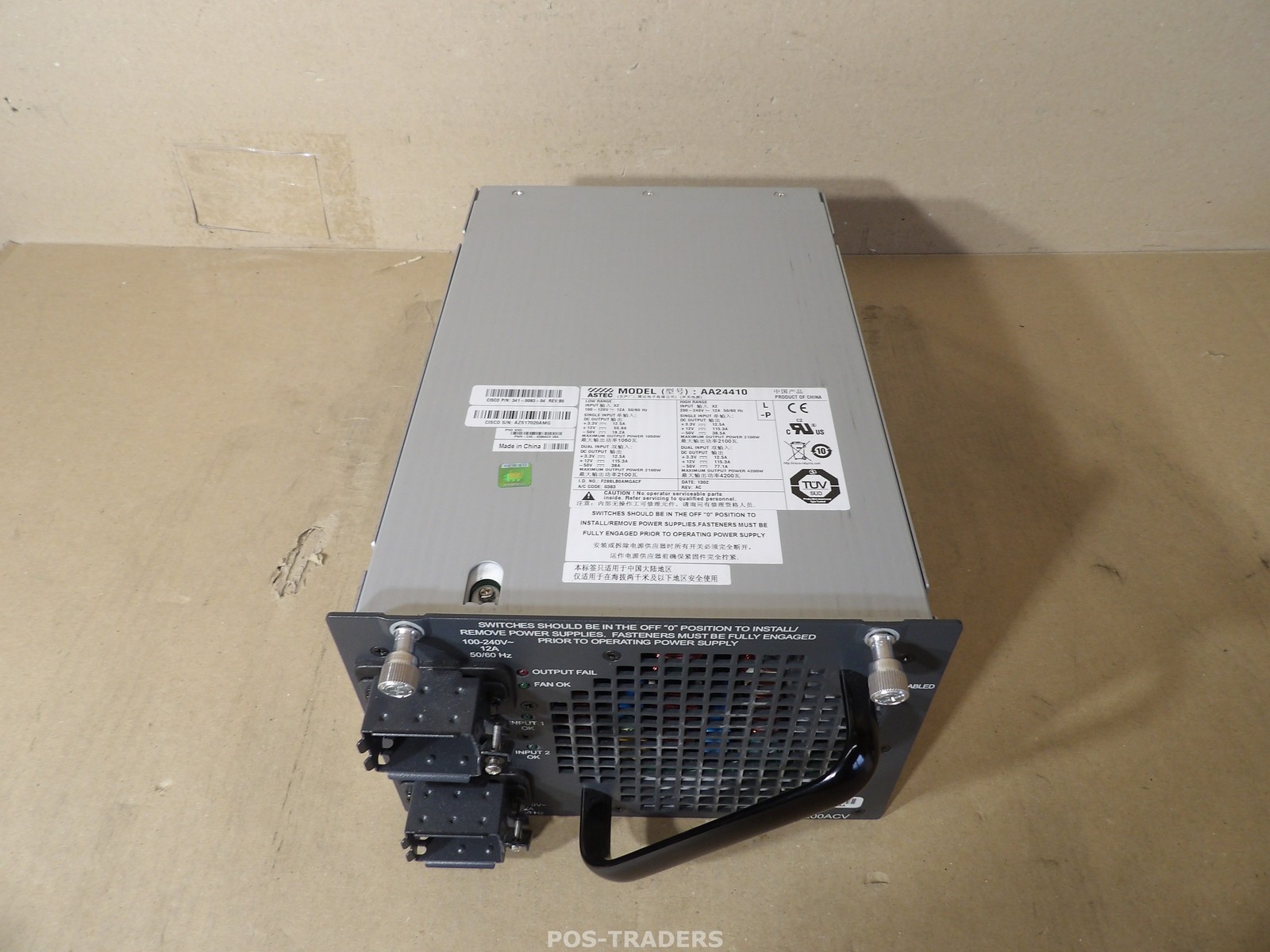 ASTEC AA24410 PWR-C45-4200ACV V04 4200W Power Supply - PULLED FROM 4610R+E 