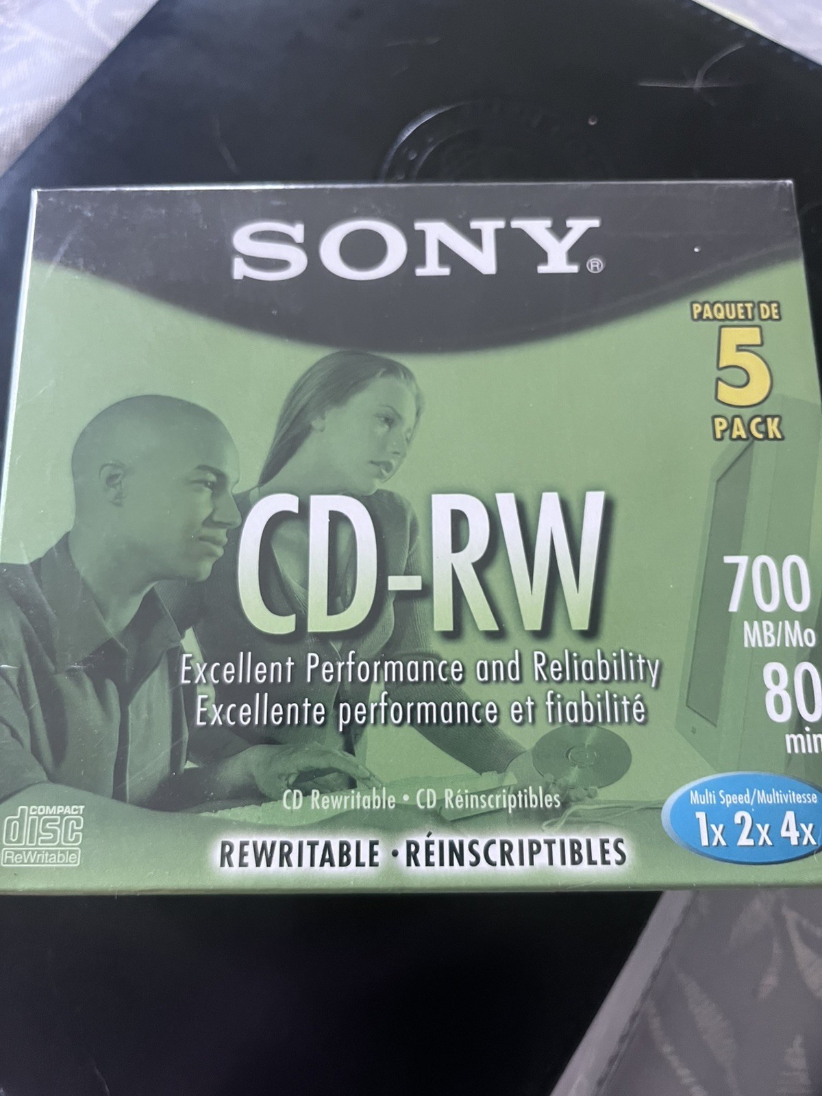 Sony CD-RW ‘s 700MB 80 min 5 Pack