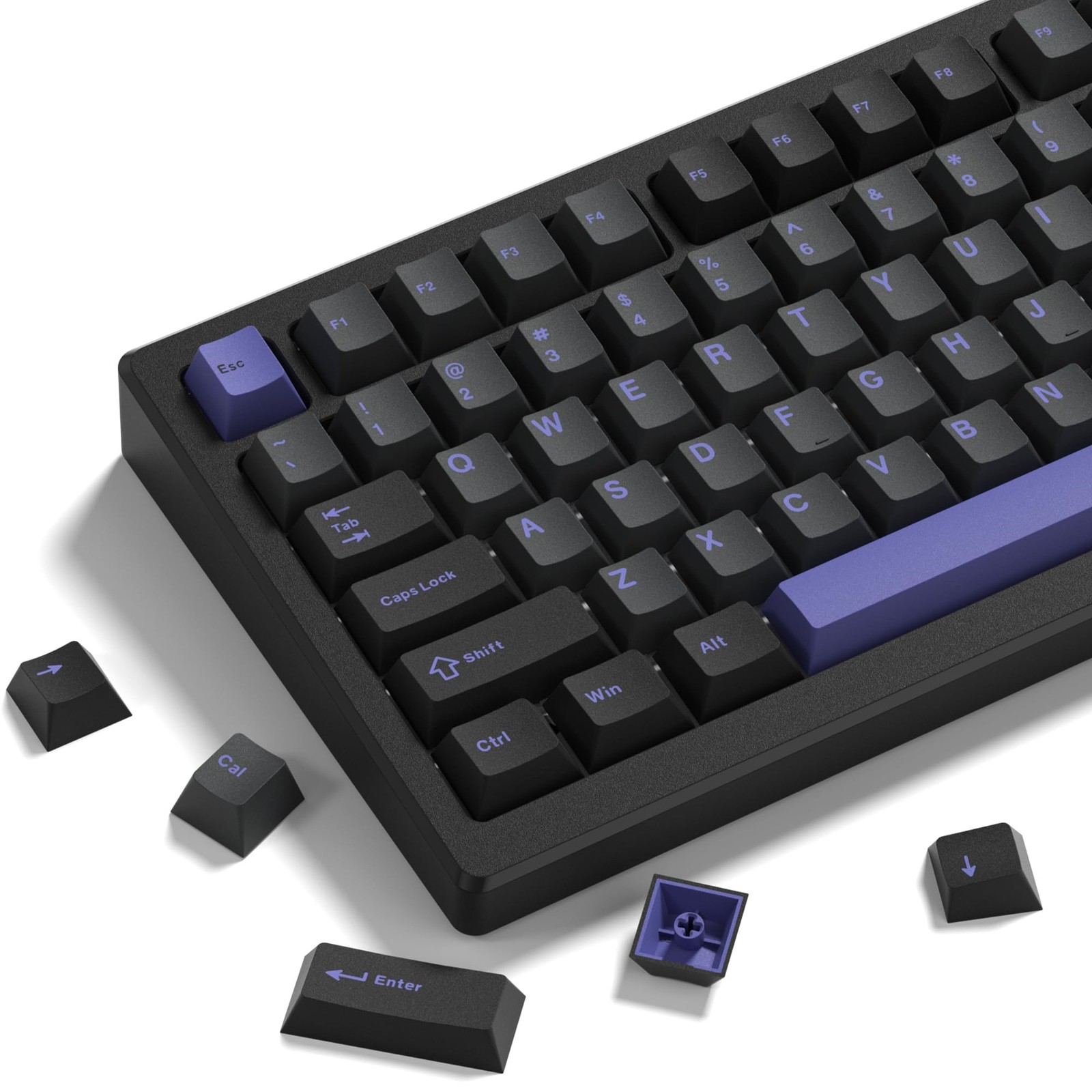 Womier Double Shot PBT Keycaps Set 138 Keys, Cherry Profile Custom Keycaps 60...