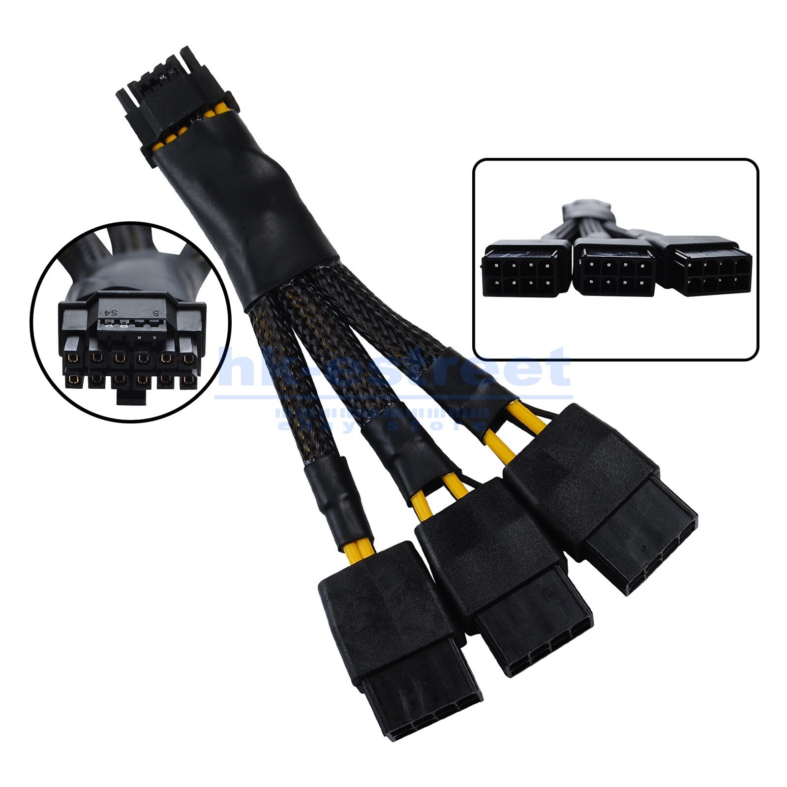 Nvidia 3x 8Pin To 12+4 Pin 12VHPWR GPU Power Cable For RTX4090 Graphics Card