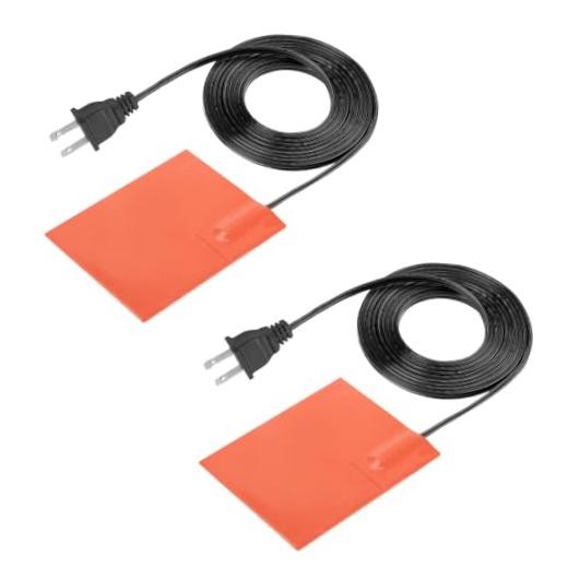 2PCS Engine Block Heater Oil Pan Heater Pad with Thermal Protector