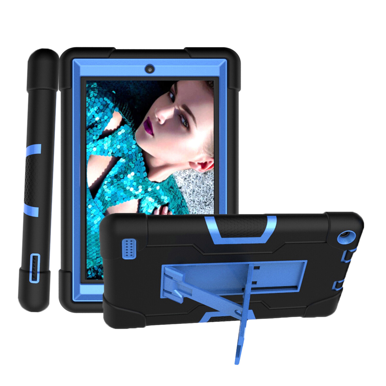 Fire 7 Table Fire 7 9th 7th 12th Gen Tab Case Hybrid Shockproof Rugged Kickstand
