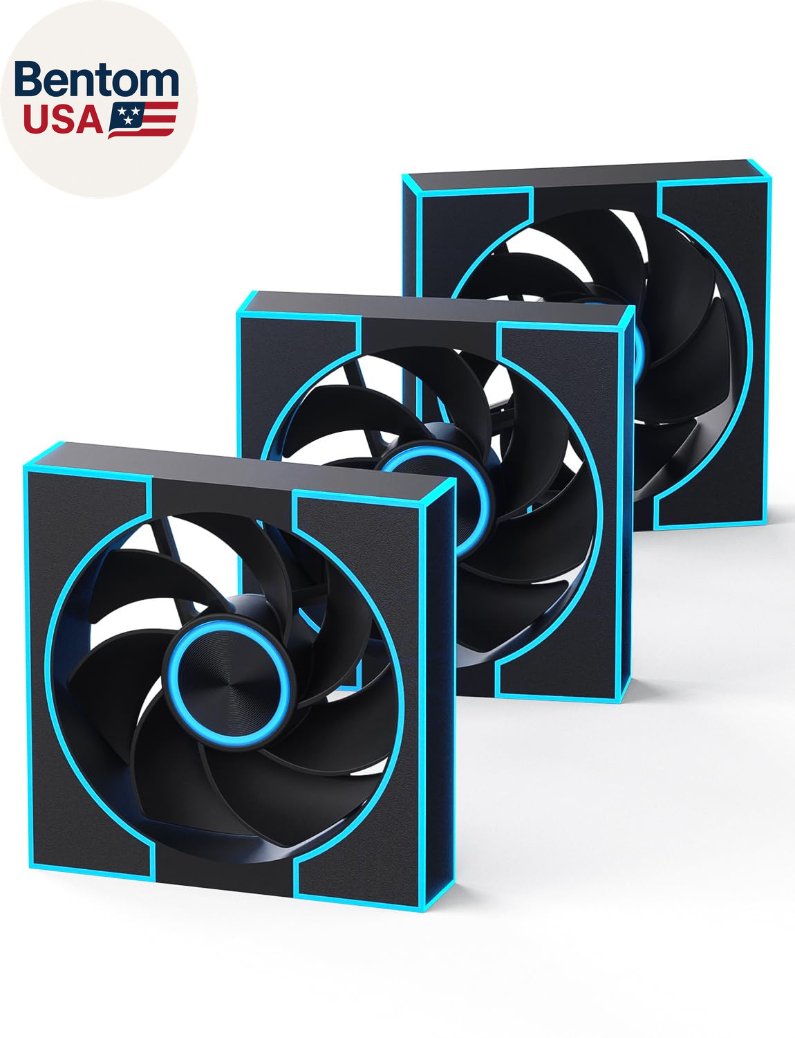 3-Pack 120Mm PC Case Fans, PWM ARGB Sync, Addressable RGB Cooling Fans for Compu