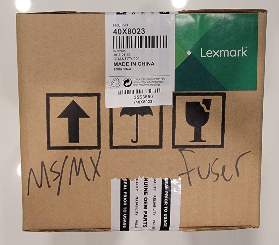 Genuine Lexmark 40X8023 Fuser Unit NIB MS310 MS410 MS510 MS610 MX310 MX410 MX510