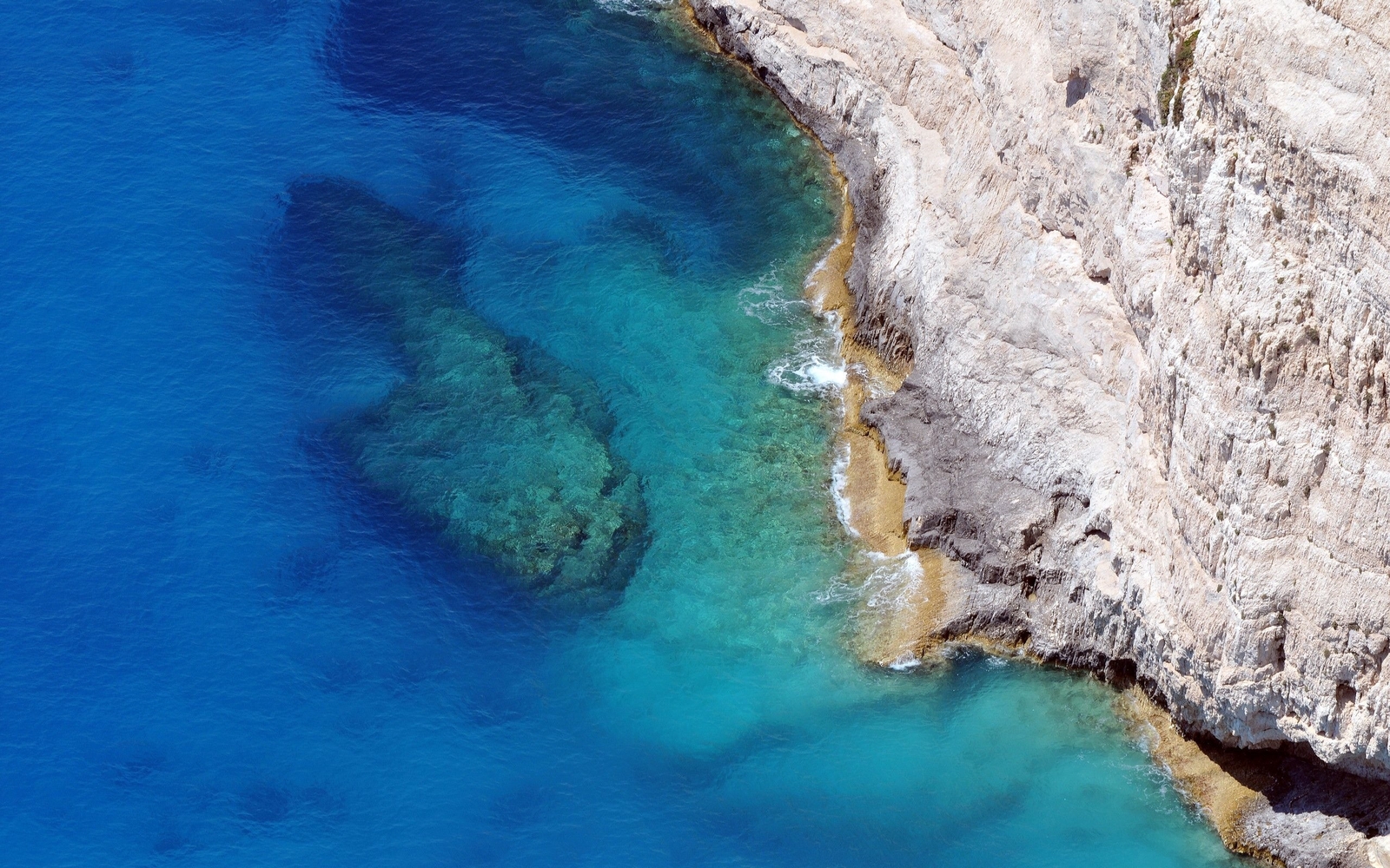 Landscape nature coast navagio beach greece cliff water Custom Gaming Mat Desk