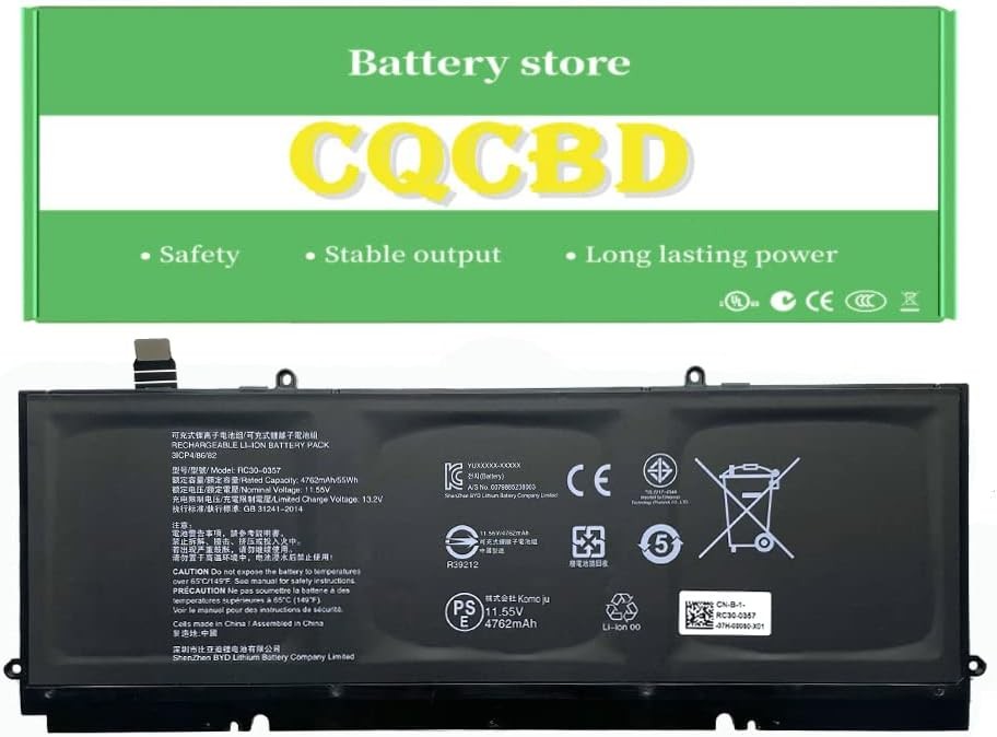 RC30 0357 Laptop Battery Replacement for Razer Book 13 Razer Book 13 Core I7 13