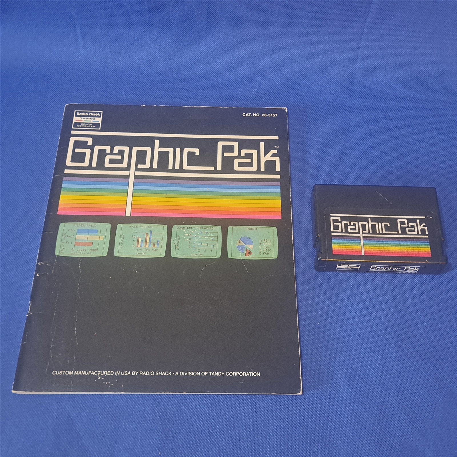 Radio Shack TRS-80 Graphic Pak Cartridge w/ Manual