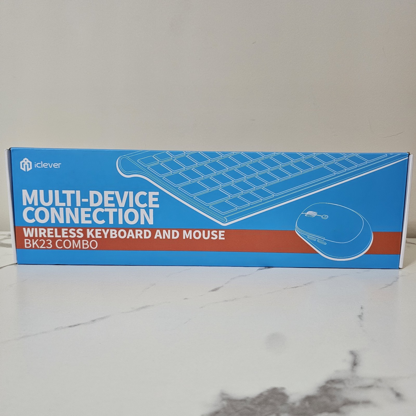 Iclever Bluetooth Multi-Device Connection Wireless Keyboard And Mouse BK23 Combo